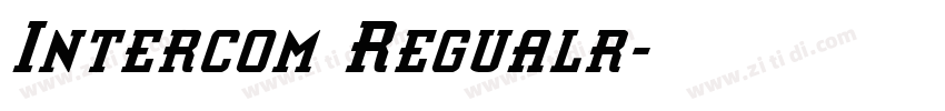 Intercom Regualr字体转换